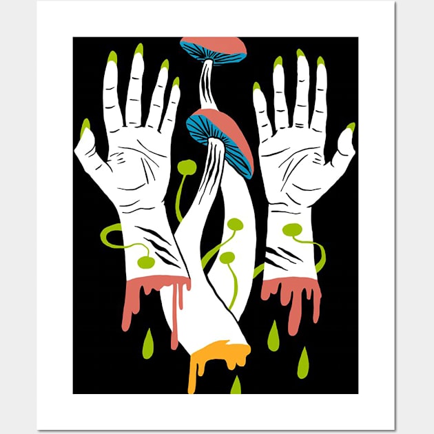 THE SEVERED HANDS Wall Art by LegendDerry